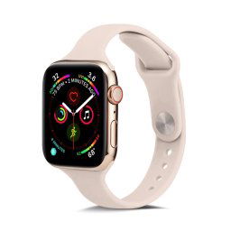 VÉKONY szilikon szíj Apple Watch Ultra 1 / 2 (49 mm) / 9 / 8 / 7 (45 mm) / 6 / SE / 5 / 4 (44 mm) / 3 / 2 / 1 (42 mm) PINK SILTY