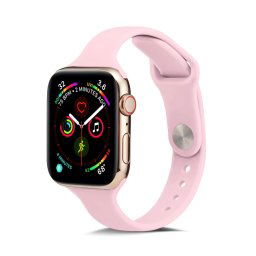 VÉKONY szilikon szíj Apple Watch Ultra 1 / 2 (49 mm) / 9 / 8 / 7 (45 mm) / 6 / SE / 5 / 4 (44 mm) / 3 / 2 / 1 (42 mm) PINK