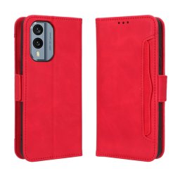 SLOT pénztárca tok Nokia X30 piros