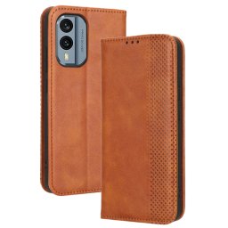 BUSINESS pénztárca borító Nokia X30 barna