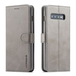 IMEEKE Wallet tok Samsung Galaxy S10 Plus szürke
