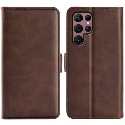 SIDE Wallet tok Samsung Galaxy S23 Ultra 5G készülékhez sötétbarna