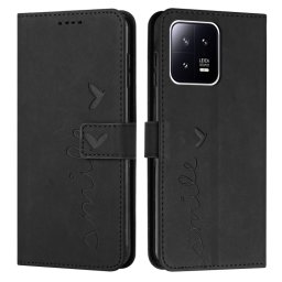 ART SMILE Pénztárca huzat vezetékkel Xiaomi 13 Pro fekete