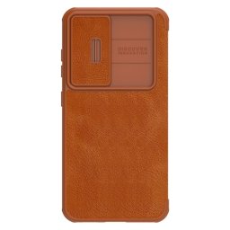 NILLKIN QIN LEATHER Samsung Galaxy S23 5G barna