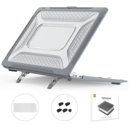 ENKAY RUGGED Védőkészlet Apple MacBook Air 13" A1932 szürke színű
