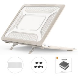 ENKAY RUGGED Védőkészlet Apple MacBook Air 13" A1932 KHAKI-hoz