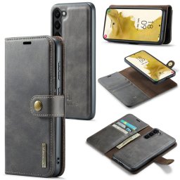 DG.MING Wallet tok 2 az 1-ben Samsung Galaxy S23 5G szürke színhez