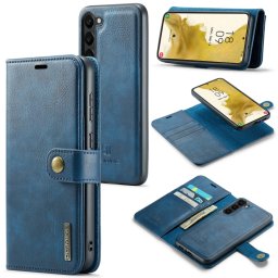 DG.MING Wallet tok 2 az 1-ben Samsung Galaxy S23 5G kék telefonhoz