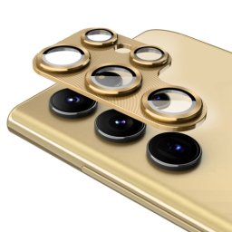ENKAY ALU Kameraüveg Samsung Galaxy S22 Ultra 5G GOLD EN készülékhez