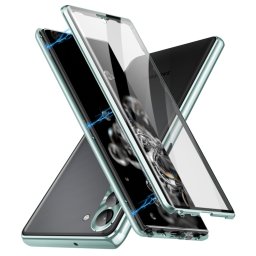 Mágneses borító 360 Samsung Galaxy S23 Plus 5G zöld