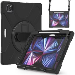 SOLID Tartós burkolat Apple iPad Pro 12.9 2022 / 2021 fekete