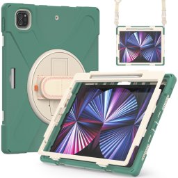 SOLID Tartós burkolat Apple iPad Pro 12.9 2022/2021 sötétzöld