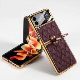 GKK NIKKI borító konzollal Samsung Galaxy Z Flip 4 5G bordeaux