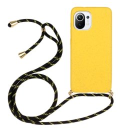 ROPE Cover mit Kordel Xiaomi Mi 11 Lite / 11 Lite 5G / 11 Lite NE 5G sárga