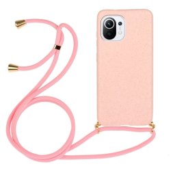 ROPE huzat vezetékkel Xiaomi Mi 11 Lite / 11 Lite 5G / 11 Lite NE 5G rózsaszín