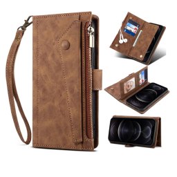 RFID Wallet tok Samsung Galaxy S23 5G barna színben