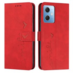 ART SMILE Pénztárca huzat vezetékkel Xiaomi Redmi Note 12 5G piros
