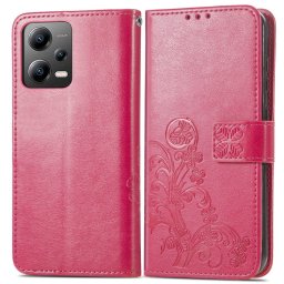 ART FLOWERS Tárcahuzat Xiaomi Poco X5 5G sötét rózsaszín