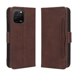 SLOT Huawei Nova Y61 barna pénztárcahuzat