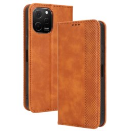 BUSINESS Huawei Nova Y61 barna pénztárcahuzat