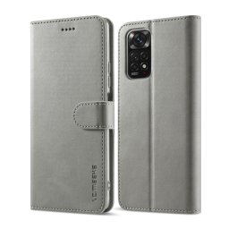 IMEEKE Wallet tok Xiaomi Redmi Note 12 Pro 5G szürke