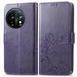 ART FLOWERS Pénztárcahuzat One Plus 11 5G lila