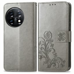 ART FLOWERS Pénztárcahuzat One Plus 11 5G szürke