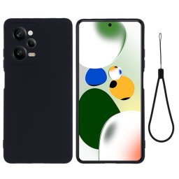 RUBBER Xiaomi Redmi Note 12 Pro 5G / Poco X5 Pro 5G védőburkolat fekete