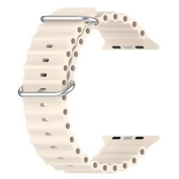 OCEAN szíj Apple Watch Ultra 1 / 2 (49 mm) / 9 / 8 / 7 (45 mm) / 6 / SE / 5 / 4 (44 mm) / 3 / 2 / 1 (42 mm) bézs színű