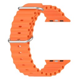 OCEAN szíj Apple Watch Ultra 1 / 2 (49 mm) / 9 / 8 / 7 (45 mm) / 6 / SE / 5 / 4 (44 mm) / 3 / 2 / 1 (42 mm) narancssárga készülékhez