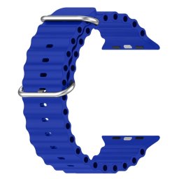 OCEAN szíj Apple Watch Ultra 1 / 2 (49 mm) / 9 / 8 / 7 (45 mm) / 6 / SE / 5 / 4 (44 mm) / 3 / 2 / 1 (42 mm) kék