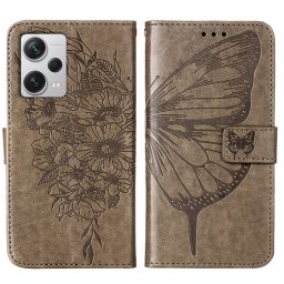 ART BUTTERFLY Wallet tok Xiaomi Redmi Note 12 Pro + 5G szürke