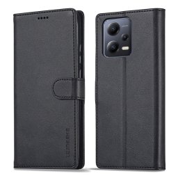 IMEEKE Wallet tok Xiaomi Redmi Note 12 Pro + 5G fekete