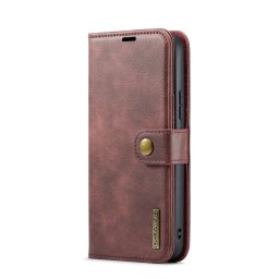 DG.MING Wallet tok 2 az 1-ben Samsung Galaxy A34 5G piros