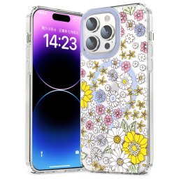 FLOWER MAGSAFE Fedél a Apple-hoz iPhone 11 PURPLE