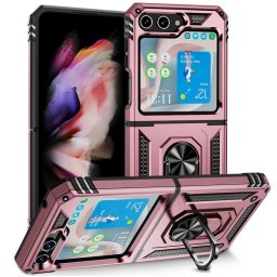 RING Védőburkolat tartóval Samsung Galaxy Z Flip 5 5G rózsaszín