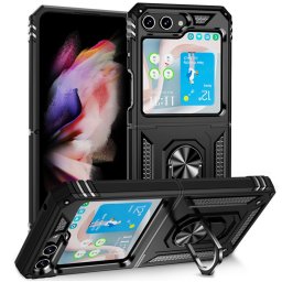 RING Védőburkolat tartóval Samsung Galaxy Z Flip 5 5G fekete
