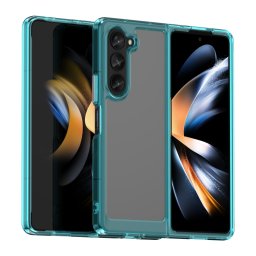 CRYSTAL Védőburkolat Samsung Galaxy Fold 5 5G türkiz telefonhoz