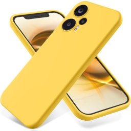 RUBBER Xiaomi Poco F5 védőburkolat sárga