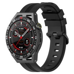 RUBBER Szilikon szíj Huawei Watch Buds / GT3 SE / GT3 Pro 46mm fekete