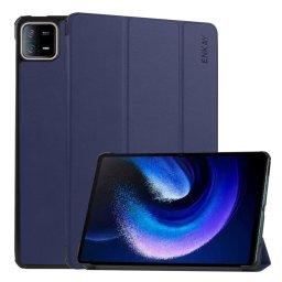 ENKAY LEATHER Flip tok Xiaomi Pad 6 / Pad 6 Pro készülékhez sötétkék