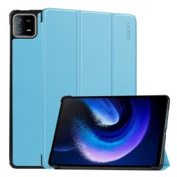 ENKAY LEATHER Flip borítás Xiaomi Pad 6 / Pad 6 Pro készülékhez világoskék
