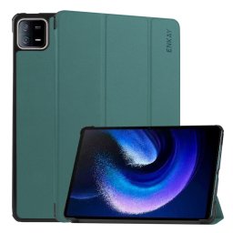ENKAY LEATHER Flip tok Xiaomi Pad 6 / Pad 6 Pro zöld színű