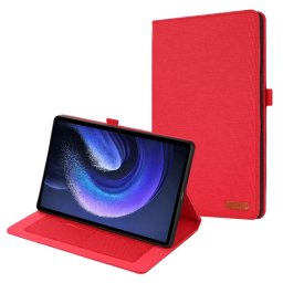 FABRIC Flip borítás Xiaomi Pad 6 / Pad 6 Pro piros