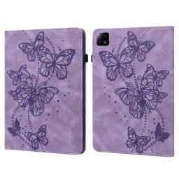 ART BUTTERFLIES Flip tok Xiaomi Pad 6 / Pad 6 Pro lila