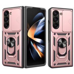 RING KAMERA Borító tartóval Samsung Galaxy Z Fold 5 5G rózsaszín