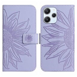 ART SUN FLOWER Pénztárca tok szíjjal Xiaomi Redmi 12 lila