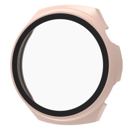 PC TELJES BORÍTÁS Üveggel ellátott műanyag borítás Huawei Watch 4 Pro rózsaszín telefonhoz