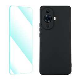 ENKAY SET Szilikon borítás és 2D üveg Huawei nova 11 fekete
