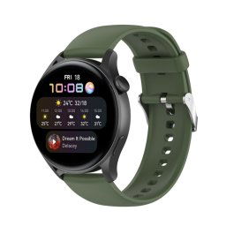 SZILIKON szíj Huawei Watch 4 / Watch 4 Pro készülékhez, sötétzöld